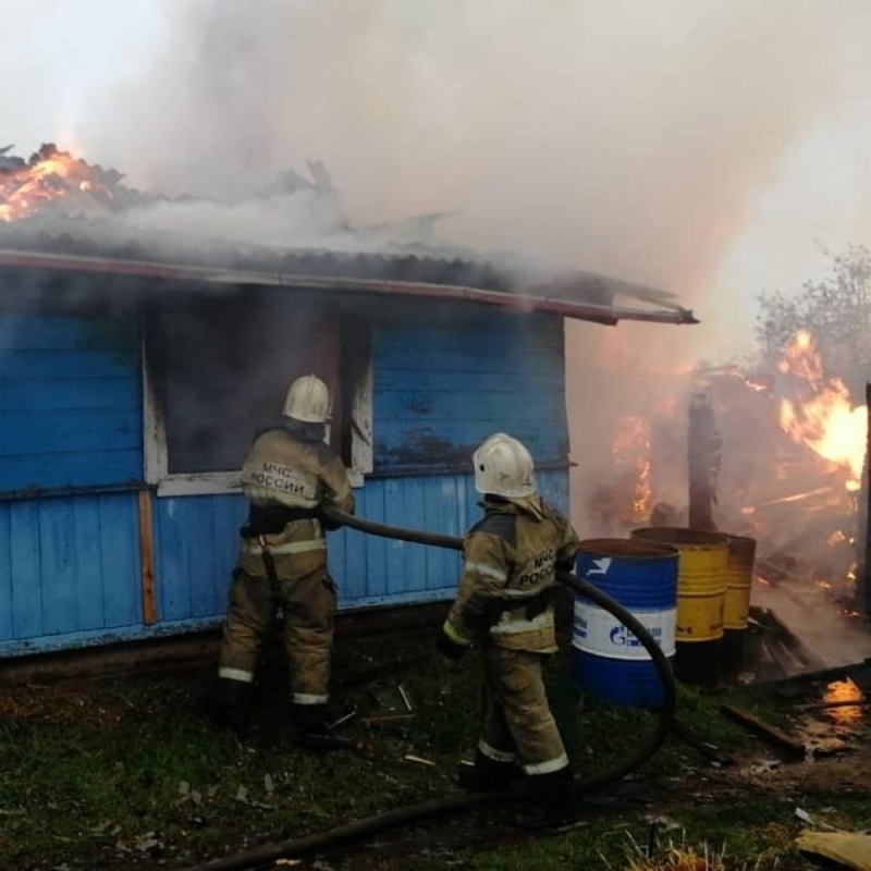 Пожар в городе Челябинск