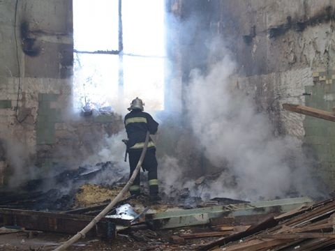 Пожар в городе Челябинск