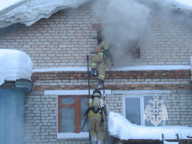 Пожар в городе Златоуст