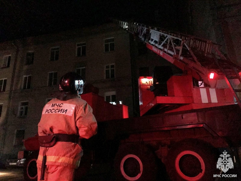 Пожар в городе Миасс