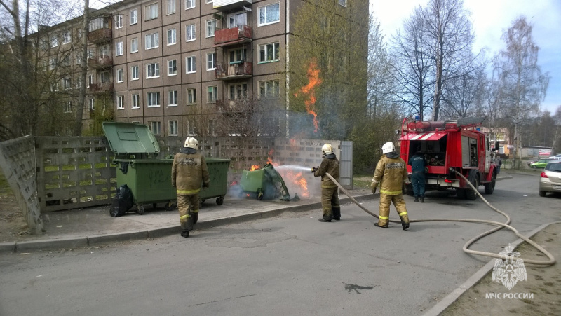 Пожар в городе Магнитогорск