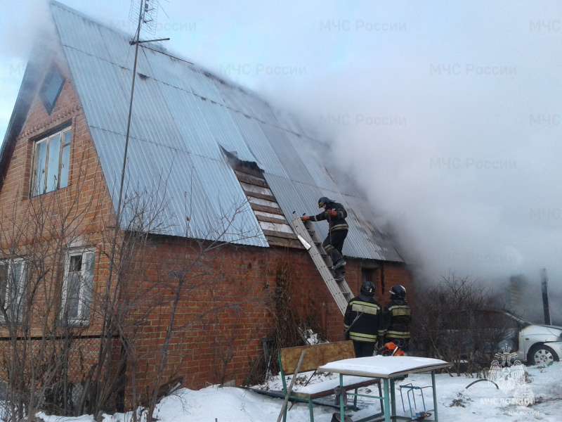 Пожар в городе Челябинск