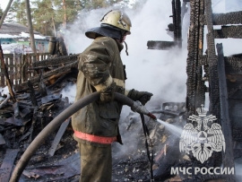 Пожар в городе Челябинск