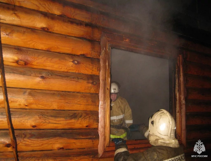 Пожар в городе Златоуст