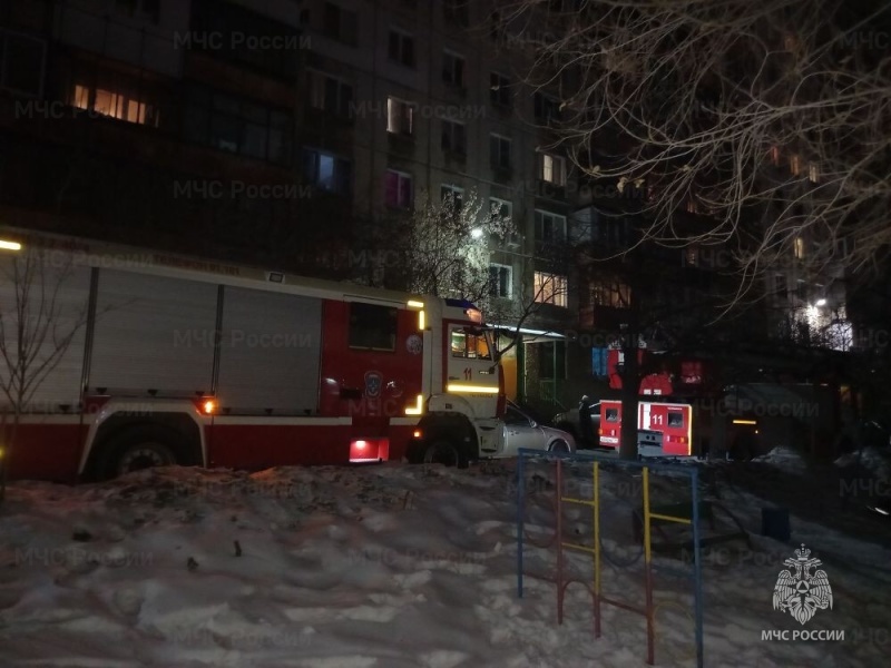 Пожар в городе Магнитогорск