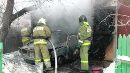 Пожар в городе Челябинск